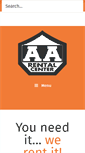 Mobile Screenshot of aarentalcenter.net