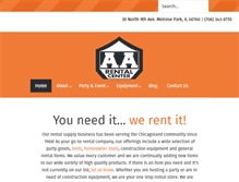 Tablet Screenshot of aarentalcenter.net